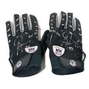  Greg Jennings Signed 2007 Game Used Pair of Gloves with 