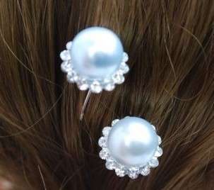 Wholesale jewelry lots 200pcs Rhinestone Pearl Beads Braid Hair pin 