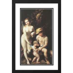  Correggio 17x24 Framed and Double Matted The Education of 