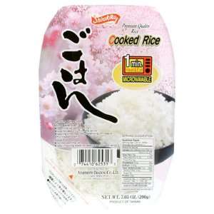 Shirakiku Cooked Rice, 7.05 oz (200 g)  Grocery & Gourmet 