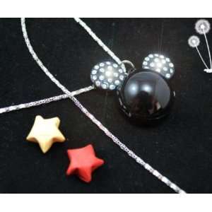  Mickey Mouse Necklace Watch   Black 