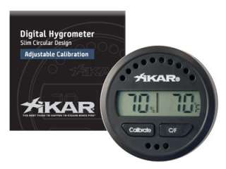 Xikar Digital Round Hygrometer and thermometer 832xi  