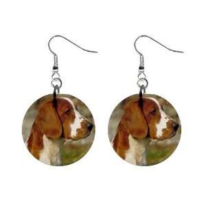  Welsh Springer Spaniel Button Earrings A0638 Everything 