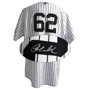  Joba Chamberlain Autographed Authentic Home Yankees Jersey 