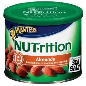 Planters NUT rition Almonds, with Sea Salt, 10.25 oz (Quantity of 5)