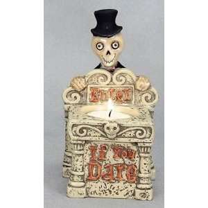 Coynes and Company Skeleton Tombstone Tealight Candle 