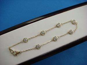 15 CT. DIAMONDS BY THE YARD YELLOW GOLD 7 INCHES BRACELET  