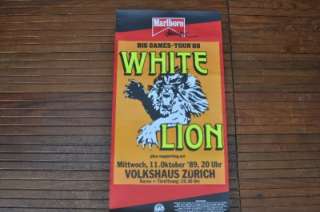 WHITE LION Band Cothing & Memorabilia LOT poster shirts JAMES LOMENZO 