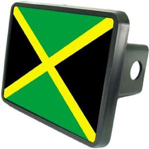 Jamaican Flag Custom Hitch Plug for 2 receiver from Redeye Laserworks