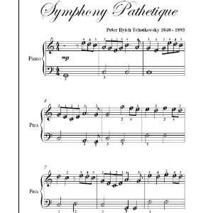  Symphony Pathetique Tchaikovsky Easiest Piano Sheet Music 