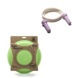   Green ToysGäó EcoSaucerGäó Flying Disc and Purple Jump Rope Baby