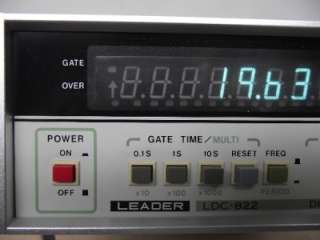 LEADER LDC822 DIGITAL FREQUENCY COUNTER 80MHZ  