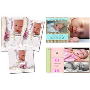   Children Birth Announcements PSD Photoshop Templates