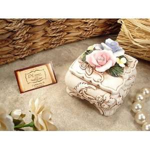  Wedding Favors Square roses capo trinket box (Set of 7 