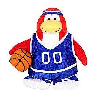 Disney Club Penguin 6.5 Inch Series 3 Plush Figure Basketball Player 
