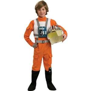   Star Wars X Wing Fighter Pilot Child Costume / Orange   Size Small (4