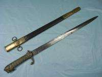 BRITISH ENGLISH 19 CENTURY NAVY DAGGER KNIFE SWORD  