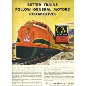  1948 Great Northern RR Full Page Magazine Ad GM 