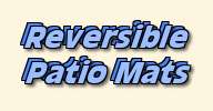 MMI Reversible Patio Mat 8x20 Blue Green   RV Trailer  