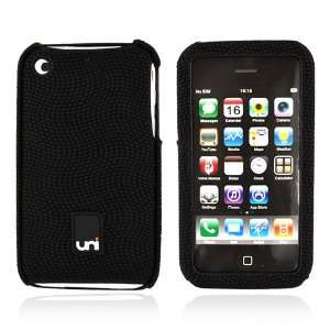  for iPhone 3Gs Hybrid Fabric Hard Case Black & Screen 