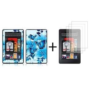   pattern Skin Decal + 3 Pcs LCD Screen Protector for Kindle Fire + Free