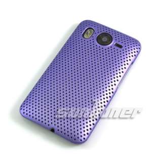 Mesh Hole Hard Case Cover for HTC Inspire 4G+LCD Film  