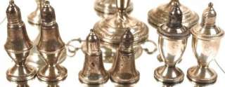 Sterling Silver 925 lot of salt and pepper mixed set weighted 1776 