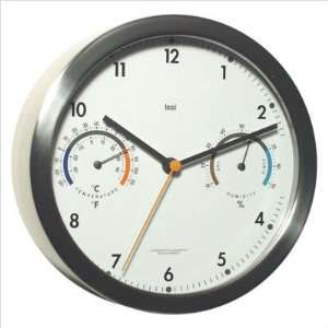   764.WW Shining Modern Wall Clock with Weather Station