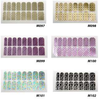   Foil Nail Art Sticker Patch Nail Wraps for Fingers & Toes 91108  