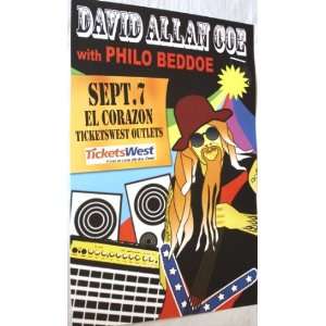  David Allan Coe Poster   Concert Flyer