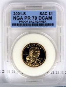 2001 S NATIVE AMERICAN SACAGAWEA PROOF DOLLAR COIN DCAM  