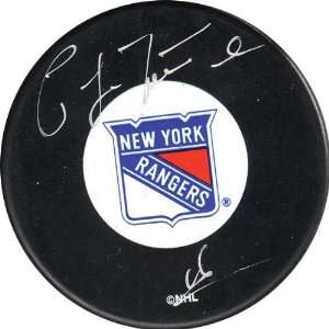   LaFontaine New York Rangers Autographed Hockey Puck