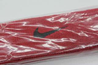   Scarlet Red Jet Black Authentic Athletic Headband One Size Unisex NEW
