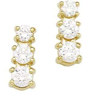 Genuine IceCarats Designer Jewelry Gift 14K Yellow Gold Cubic Zirconia 