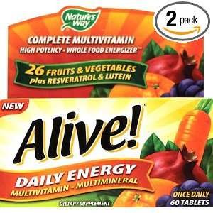  Natures Way Alive Daily Energy Multivitamin Multimineral 