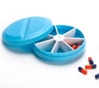 Ototo Design Pill Box Holder Medicine Container   Blue  