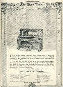 1911 STARR Upright PIANO Ad Critics PRONOUNCE FAULTLESS  