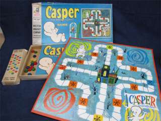 1959 MB Casper The Friendly Ghost Cartoon Board Game  