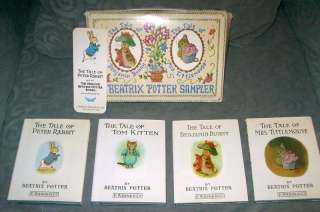 Beatrix Potter Sampler 4 Hard Cover PETER RABBIT Book Set 1976 