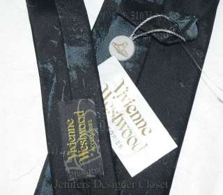 NWT VIVIENNE WESTWOOD Cravatte Silk tie orb designer  