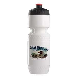 Trek Water Bottle Wht BlkRed God Bless Our Country and Everyone Who 