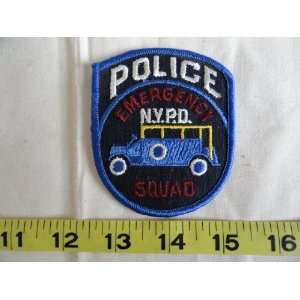  NYPD Emergency Squad Police Patch 
