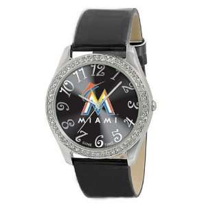 Miami Marlins Ladies Watch   Designer Diamond Watch  