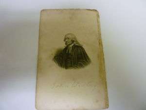 John Wesley Collectible Rare Bookmark Card England 1896  