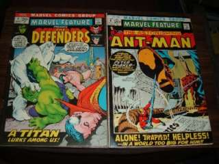 Marvel Feature 1 5,10 12    8 comic book lot(Defenders)  
