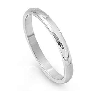 Fancy Stainless Steel Classic 2mm Band Band ( Sizes 3   12 )   Size 9