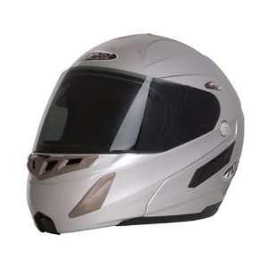  Nitro Modular Silver Full Face Helmet   Size  Small 