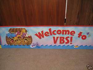 Vacation Bible School 1x4 BANNER Sign Welcome To VBS  