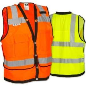 Radians   Radwear Heavy Duty Surveyor Safety Vests   Orange   Large
