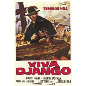 Django Sees Red (1968) 27 x 40 Movie Poster Italian Style B  